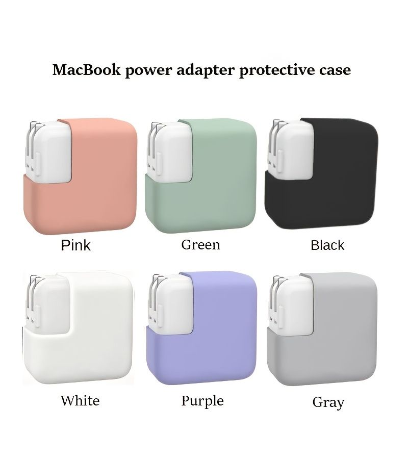 Green Dustproof Shockproof Charger Case 30W 45W Portable Power Adapter Protective Cover for MacBook - Image 1