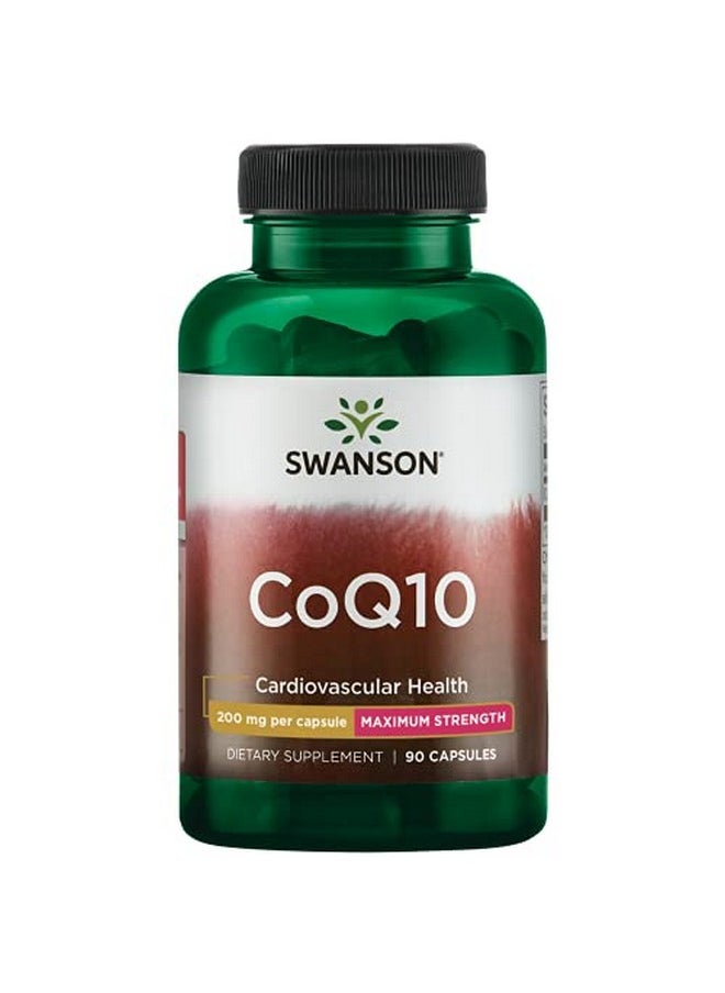 Swanson Ultra - Swanson Coq10 Cardiovascular Brain Energy And Heart Health Antioxidant Support Supplement 200 Mg 90 Capsules - Image 1