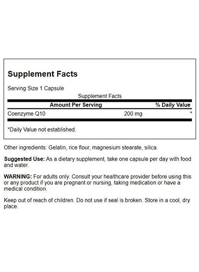Swanson Ultra - Swanson Coq10 Cardiovascular Brain Energy And Heart Health Antioxidant Support Supplement 200 Mg 90 Capsules - Image 1