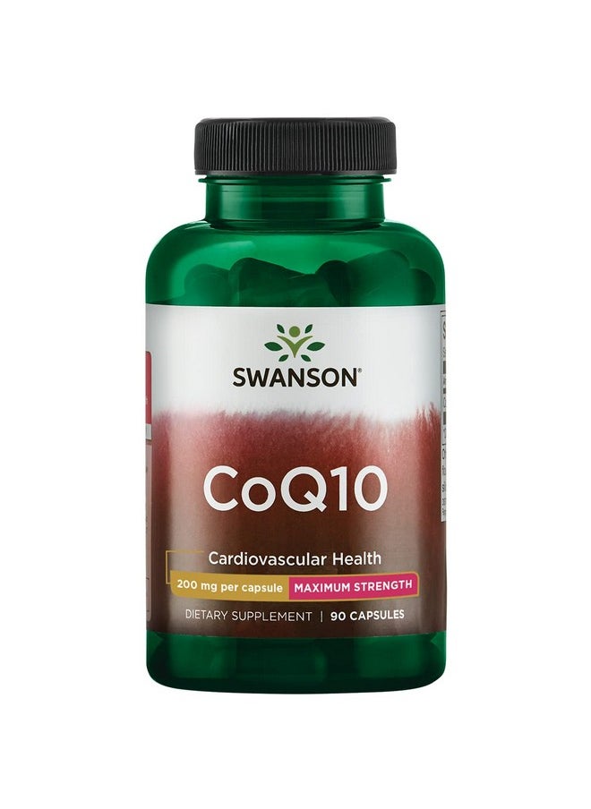 Swanson Ultra - Swanson Coq10 Cardiovascular Brain Energy And Heart Health Antioxidant Support Supplement 200 Mg 90 Capsules - Image 1