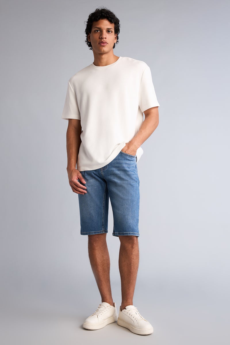 DeFacto Blue Man Regular Fit Bermuda Shorts Casual - Image 1