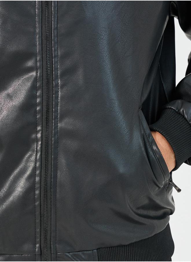 Leather Look Front Zip Detail Biker Jacket - pzsku/Z62AFFA8FBB94AEB0A3FBZ/45/_/1731658702/1f13e8f9-a403-43d7-8c84-014911849dd7