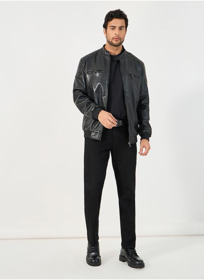 Leather Look Front Zip Detail Biker Jacket - pzsku/Z62AFFA8FBB94AEB0A3FBZ/45/_/1731658847/5d8ec801-ac94-4450-a3c2-bc08f0396eb9