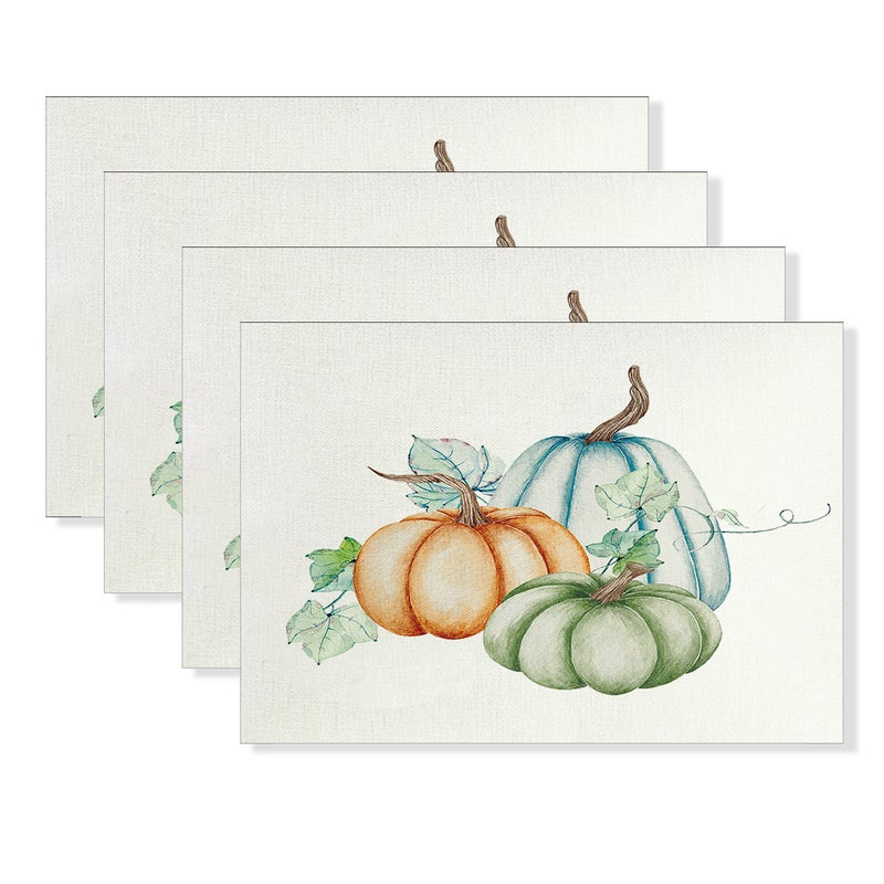 عيد الشكر Placemat الخريف حصاد اليقطين القيقب ورقة الديكور غرفة المعيشة المطبخ Placemat العزل - Image 1