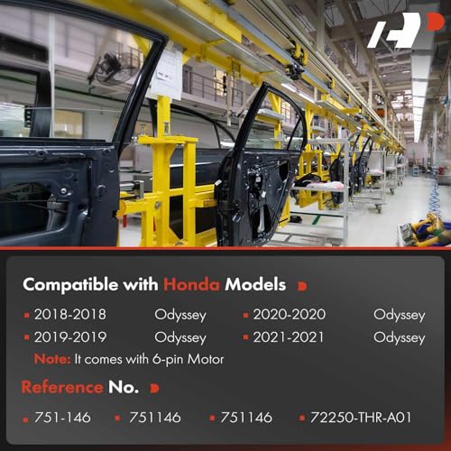 A-Premium Electric Power Window Regulator with Motor Compatible with Honda Odyssey 2018 2019 2020 2021, Front Left Driver Side - Image 3