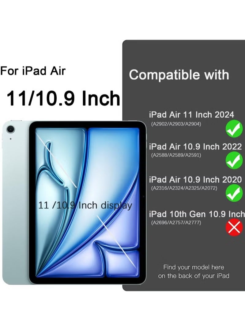 UMIXPRO Compatible with iPad Air 6th Generation 11 Inch Case M2 2024 for iPad Air 5th 4th Generation Case 2022 2020 10.9 Inch with Pencil Holder Auto Sleep Wake - Image 2