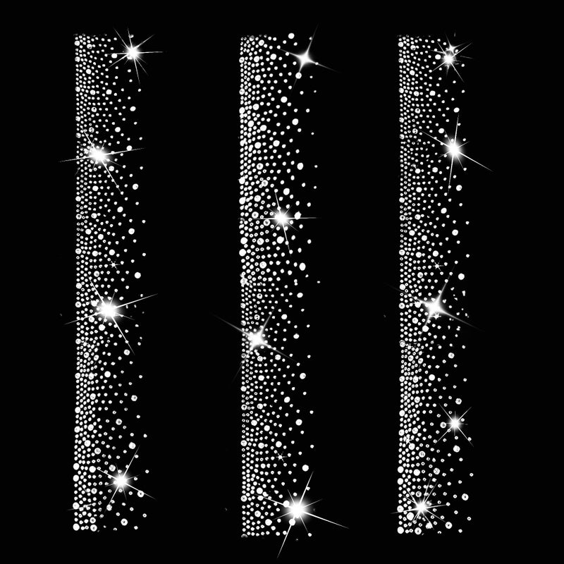 GARBODIY 6 Sheet Crystal Rhinestone Collar Applique Iron-On Transfer Stickers - DIY Clothing Decoration for Shirts, Dresses, Sweaters - Image 1