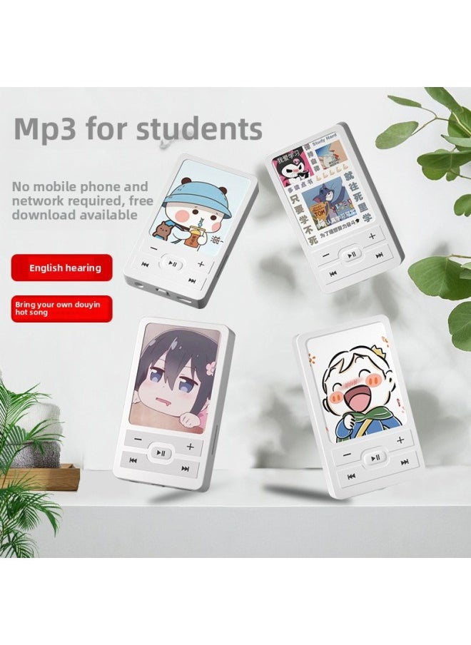 Genuine Goods Cartoon Mp3 Walkman Student Version Mp4 Portable Music Playing Outside Listening English Learning Small-Body Color:Slam Dunk-Memory Capacity:16gb-heavy Bass Package