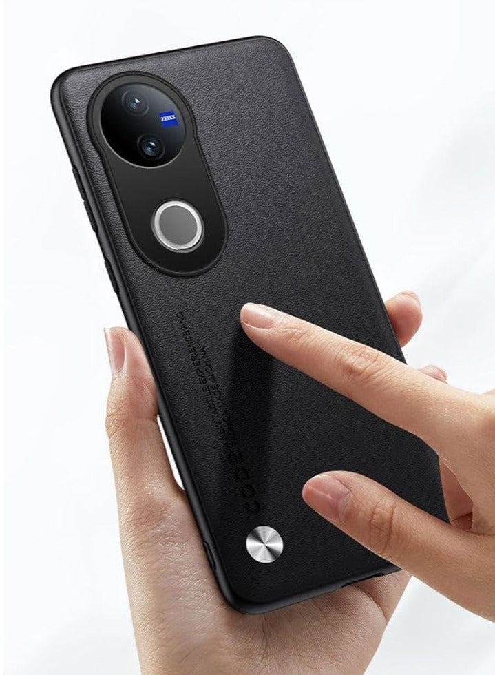 عام غطاء هاتف متوافق مع فيفو V50 5G | مقاوم للصدمات والرمل بمواصفات عسكرية | تصميم PU جلدي رفيع للغاية | حماية كاملة للكاميرا + تصميم تبريد بوسائد هوائية - Image 3