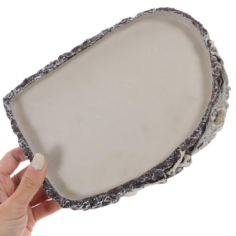 Oval Resin Water Dish Feeding Holder For Reptiles Lizards Tortoises And Snakes - Image 5