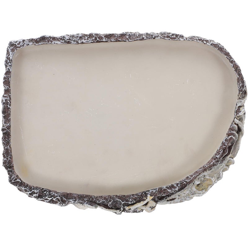 Oval Resin Water Dish Feeding Holder For Reptiles Lizards Tortoises And Snakes - Image 2