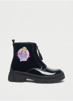 Barbie Printed Ankle Boots with Zip Closure  - Image 2