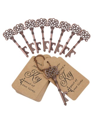Key Bottle Openers, 50 Set Vintage Key Bottle Opener With Escort Card Tag And Key Chains, For Party And Festival Souvenir Gift (Red Copper) - pzsku/Z62B067441916CC192101Z/45/_/1702034248/b3c8e239-7f43-4fae-9220-bc6406ec94fd