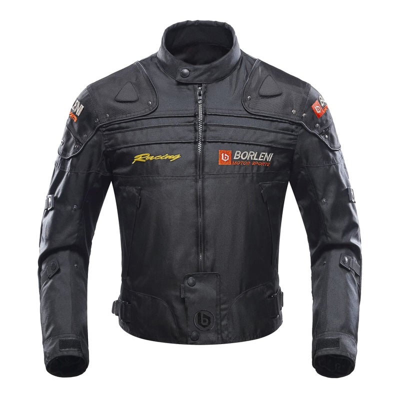 BORLENI Motorcycle Jacket Motorbike Riding Jacket Windproof Motorcycle Full Body Protective Gear CE Armor All Season