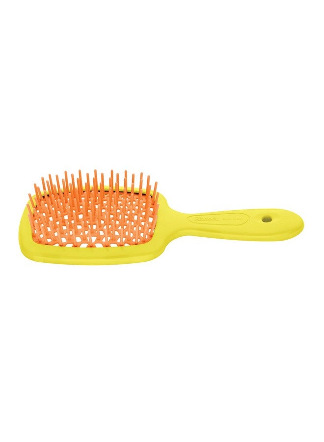 Janeke Small Super Brush Yellow Unisex Hairbrush - Image 1