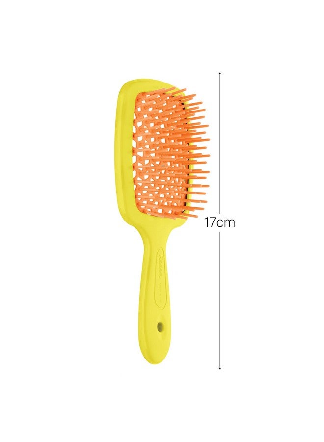 Janeke Small Super Brush Yellow Unisex Hairbrush - Image 2