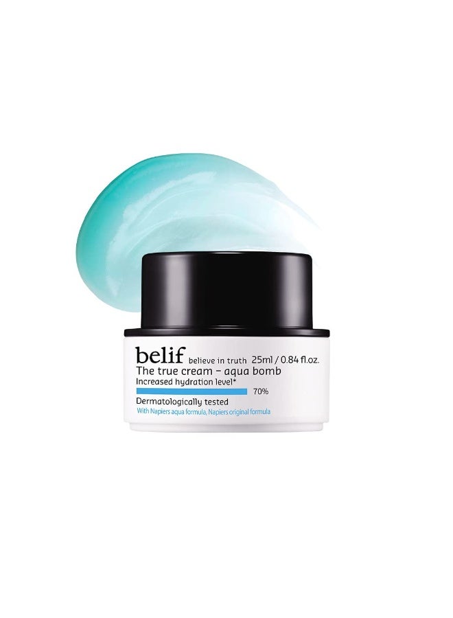 belif believe in truth The True Cream Aqua Bomb, Hydrating Moisturizer For Face | Ultra-Lightweight, Gel-Cream | For Normal, Combination, And Oily Skin Types | Korean Skin Care Products | (25 Ml) - Image 1