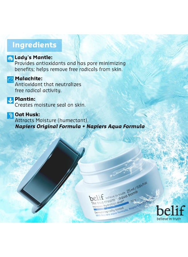 belif believe in truth The True Cream Aqua Bomb, Hydrating Moisturizer For Face | Ultra-Lightweight, Gel-Cream | For Normal, Combination, And Oily Skin Types | Korean Skin Care Products | (25 Ml) - Image 2
