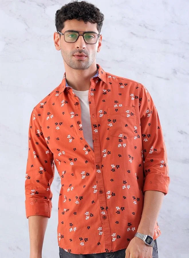 Take Two Men Regular Fit Ditsy Print Casual Shirt By HardSoda