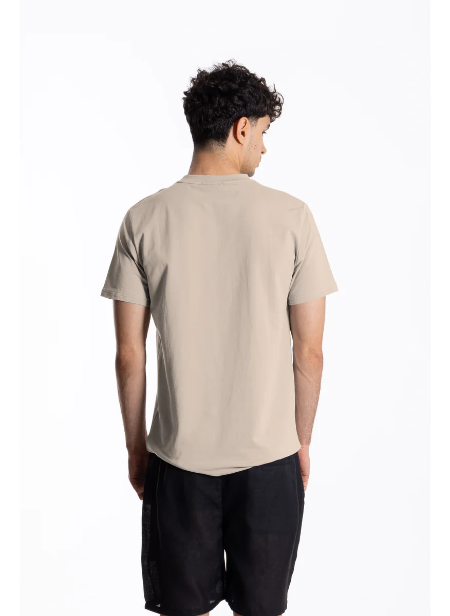 شايبس COTTON BLEND SLIM PRINTED T-SHIRT