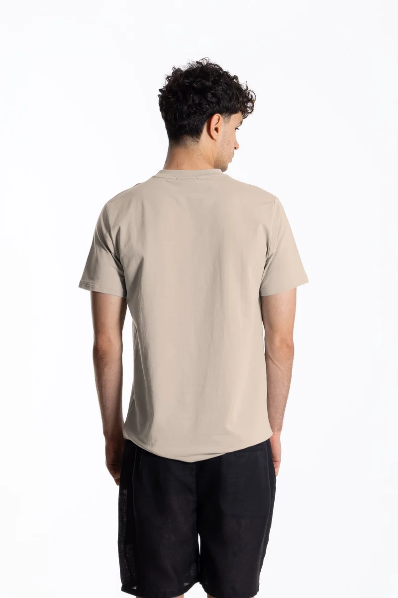 SHAPES COTTON BLEND SLIM PRINTED T-SHIRT