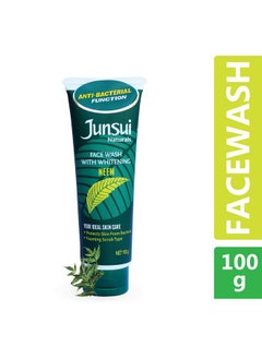 Junsui Naturals Neem Face Wash For Skin Protection 100G (Pack Of 2) | Protect Skin From Germs | Contains Yam Bean Extract  - Image 3