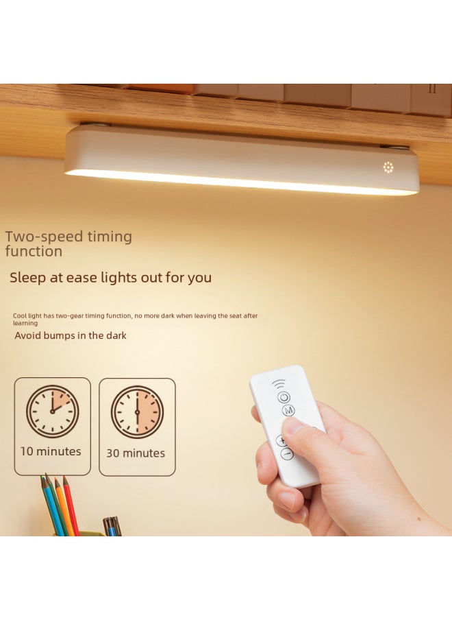 Cool Dormitory Bedroom Reading Night Light Student Study Eye Protection Lamp Remote Control Charging Attraction Desk Lamp-Specifications:Cool Dead Lamp Long [charging Remote Control Three-block Light] + Line