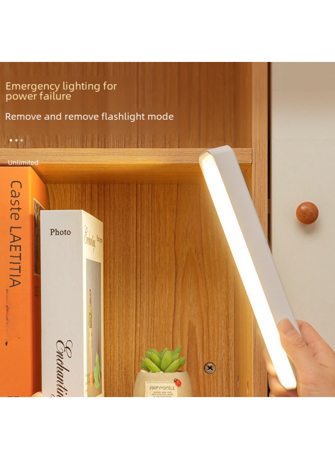 Cool Dormitory Bedroom Reading Night Light Student Study Eye Protection Lamp Remote Control Charging Attraction Desk Lamp-Specifications:Cool Dead Lamp Long [charging Remote Control Three-block Light] + Line