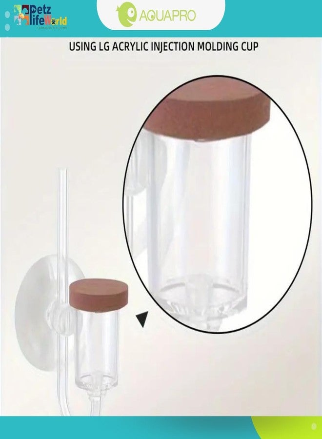 VAYINATO Aquapro Acrylic Microbubbles Co2 Diffuser For Planted Aquarium With Bulid In Bubble Counter|Break Proof|Leakproof(Small-13Mm|For Nano Tanks) - Image 5