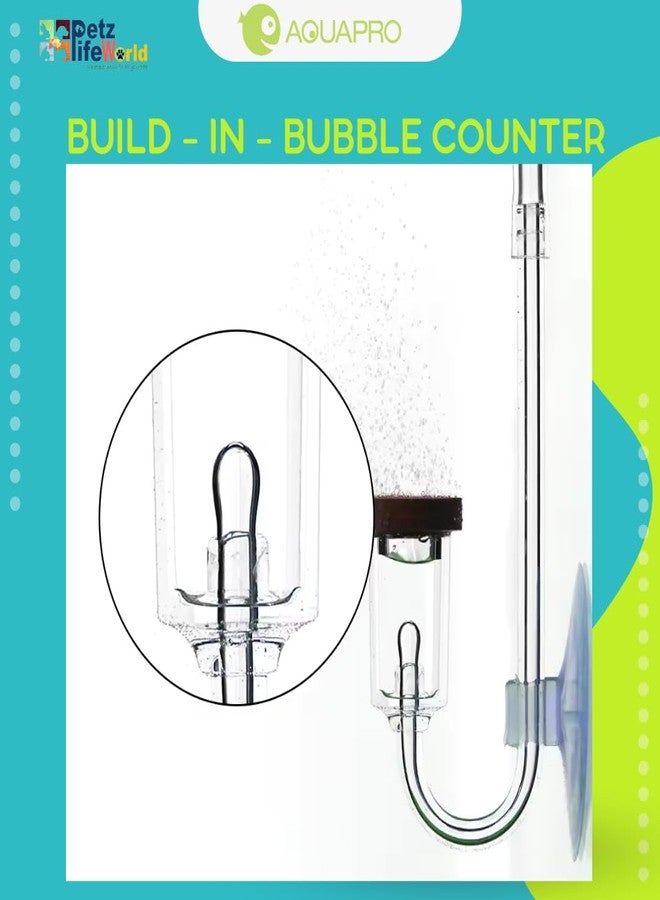 VAYINATO Aquapro Acrylic Microbubbles Co2 Diffuser For Planted Aquarium With Bulid In Bubble Counter|Break Proof|Leakproof(Small-13Mm|For Nano Tanks) - Image 3