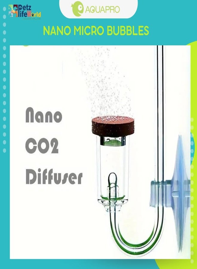 VAYINATO Aquapro Acrylic Microbubbles Co2 Diffuser For Planted Aquarium With Bulid In Bubble Counter|Break Proof|Leakproof(Small-13Mm|For Nano Tanks) - Image 4
