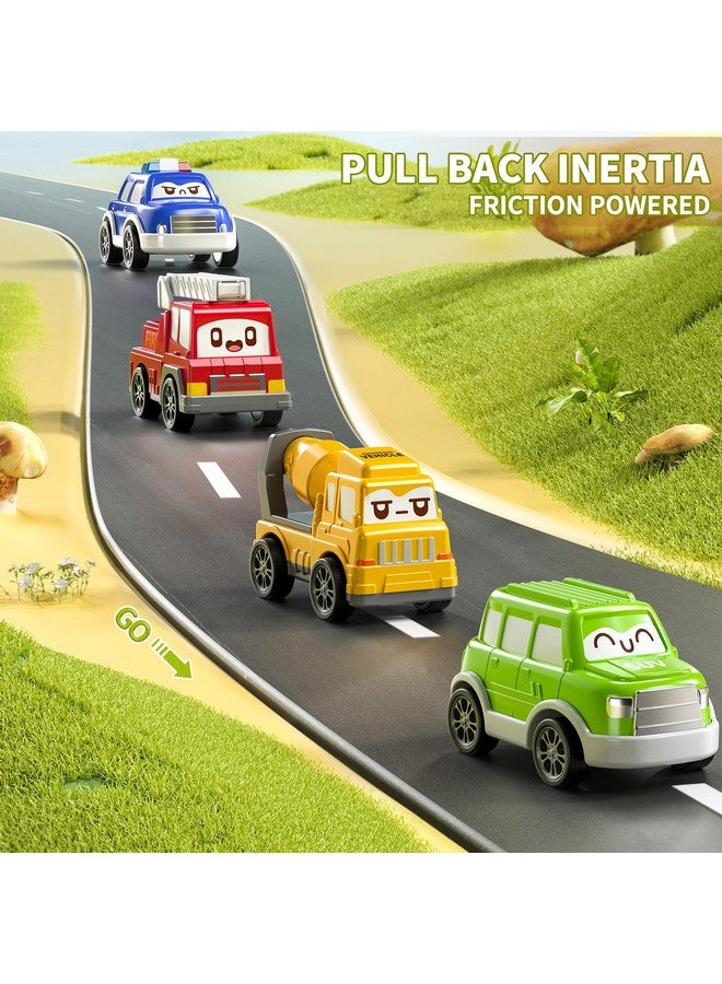 تيمي ألعاب سيارات سحب للأطفال الصغار من عمر 1 إلى 3 سنوات، 12 قطعة من سيارات لعب الأطفال مع حصيرة لعب/حقيبة تخزين، ألعاب أطفال من عمر 12 إلى 18 شهرًا، هدايا عيد ميلاد لألعاب الأطفال الصغار من عمر 1 إلى 2 سنة - Image 4