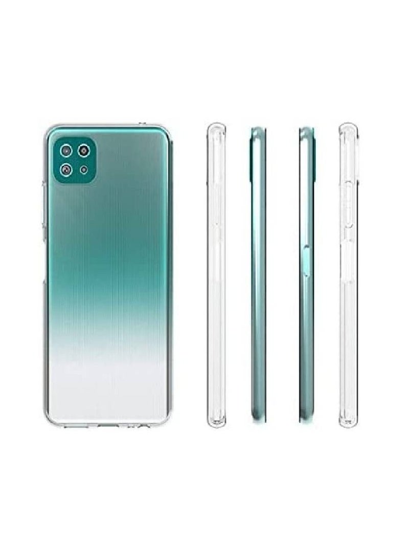 فيسوس Samsung Galaxy A22 5G شفاف شفاف واضحة الصدمات TPU غلاف علبة الهاتف الخلوي - Image 2