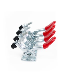 E-TING E-TING New 4PCS Hand Tool Toggle Clamp 201A Antislip Red Horizontal Clamp 201-A  - Image 1