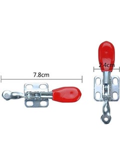 E-TING E-TING New 4PCS Hand Tool Toggle Clamp 201A Antislip Red Horizontal Clamp 201-A  - Image 3