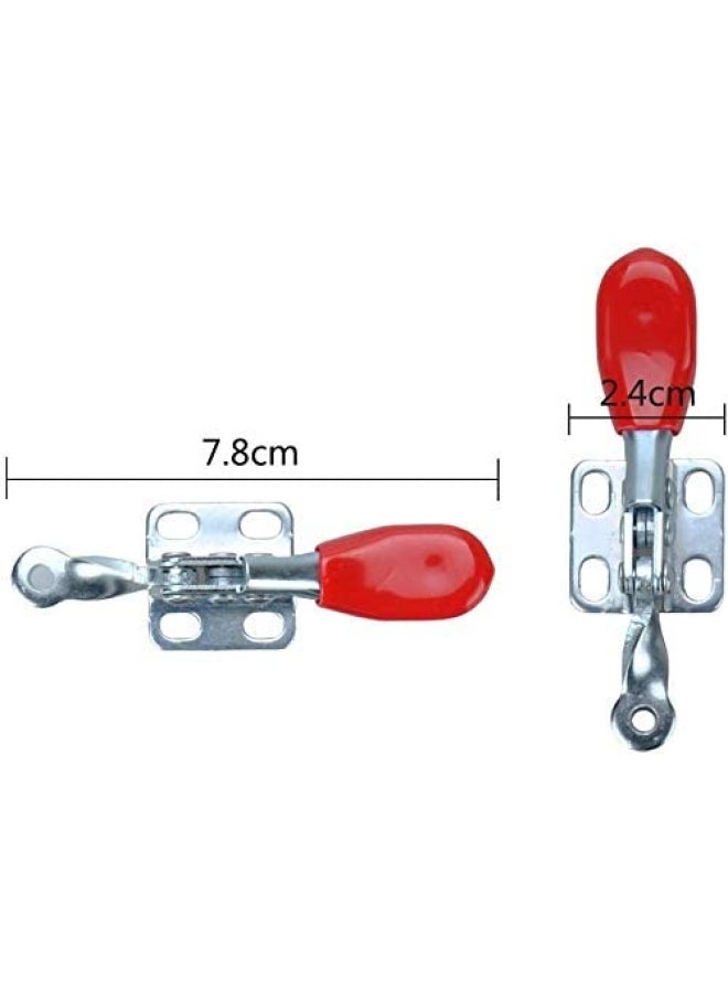 E-TING - E-TING New 4PCS Hand Tool Toggle Clamp 201A Antislip Red Horizontal Clamp 201-A - Image 1