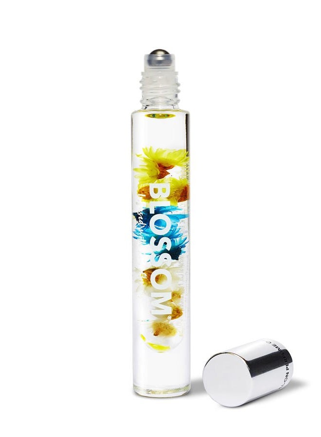 Blossom Roll on Perfume for Women Alcohol Free Rollerball Perfume Oil with Essential Oils, Infused with Real Flowers, Made in USA, 0.20oz (Vanilla, Amber), Vanilla Orchid - Image 1