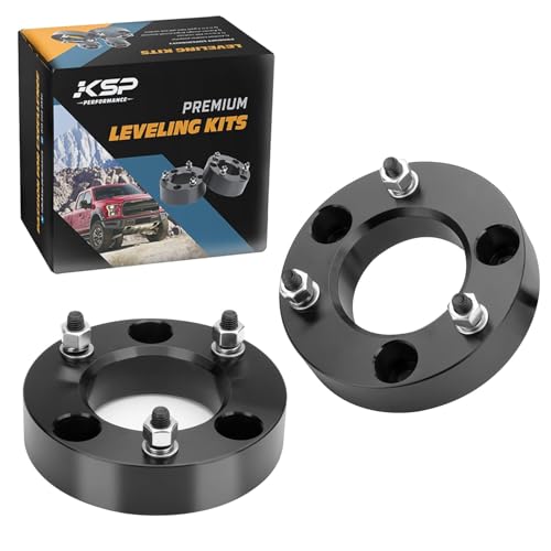 KSP PERFORMANCE KSP 2in Level Kits for F150 2004-2026,2" Front Leveling Lift Kits Compatible with Expedition 03-18,Mark LT 2005-2008, Aluminum Forged Strut Spacers Raise the Truck 2inch（Package of 2pcs） - Image 1