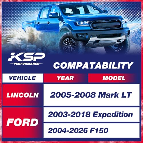 KSP PERFORMANCE KSP 2in Level Kits for F150 2004-2026,2" Front Leveling Lift Kits Compatible with Expedition 03-18,Mark LT 2005-2008, Aluminum Forged Strut Spacers Raise the Truck 2inch（Package of 2pcs） - Image 2