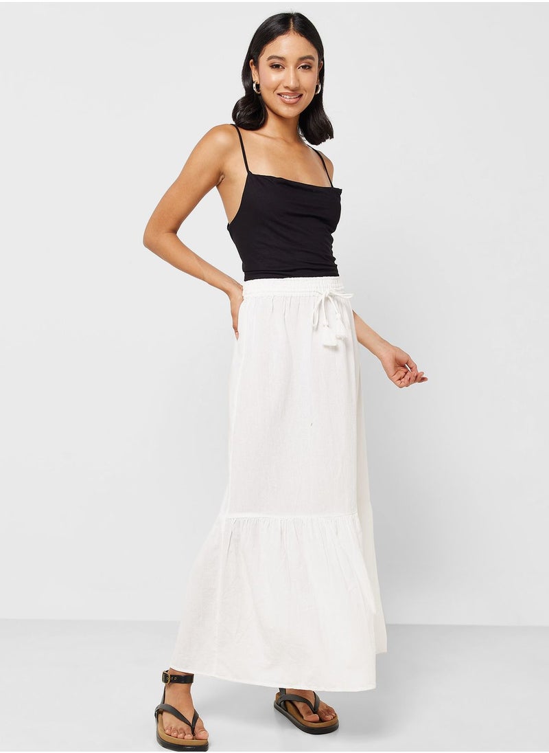 VERO MODA Elasticated High Waist Maxi Skirt  - Image 4