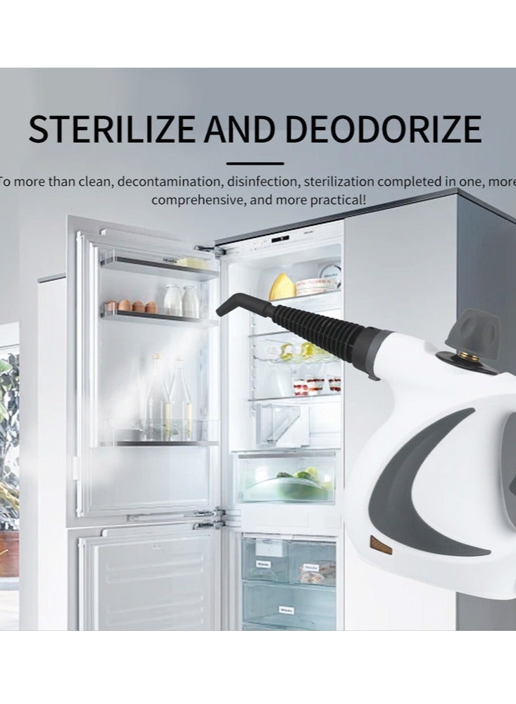 Joshberg Handheld Steam Cleaner, Portable Steamer with Large Capacity,11-Piece Steamer Accessory Set for Floor, Car, Carpet, Upholstery, Couch, Tile, Windows Cleaning - Image 4