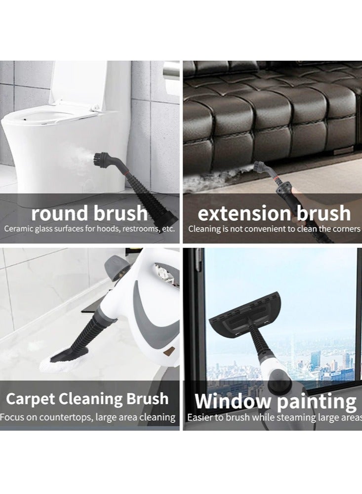 Joshberg Handheld Steam Cleaner, Portable Steamer with Large Capacity,11-Piece Steamer Accessory Set for Floor, Car, Carpet, Upholstery, Couch, Tile, Windows Cleaning - Image 3