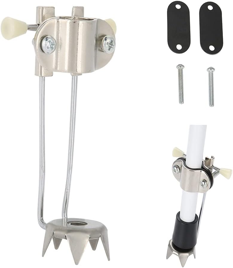 Semme Ice Tip,Tips for Ice,Non-Slip Ice Tip for Walking Sticks,Trekking Pole,Folding,Wooden,5 Prong Ice Grip Attachment for Winter,Snow Safety - Image 1