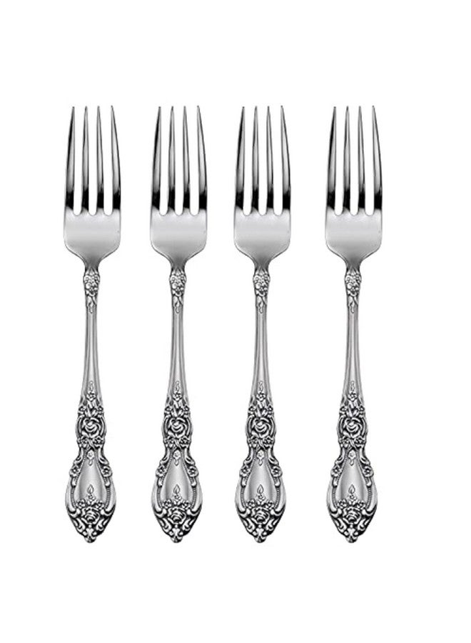 Oneida Wordsworth Set of 4 Dinner Forks, Silver