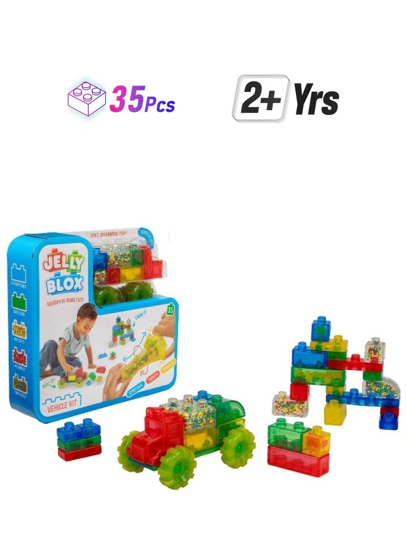Jelly Blox Vroom Truck Vehicle Kit (35 Pieces) - Image 1