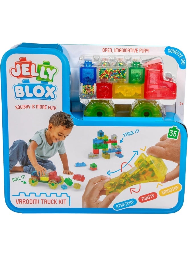 Jelly Blox Vroom Truck Vehicle Kit (35 Pieces) - Image 2