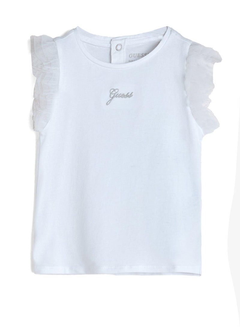 GUESS Infant Logo Crew Neck T-Shirt - Image 2