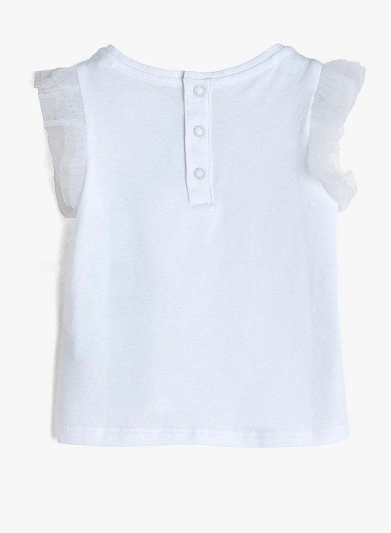 GUESS Infant Logo Crew Neck T-Shirt - Image 3