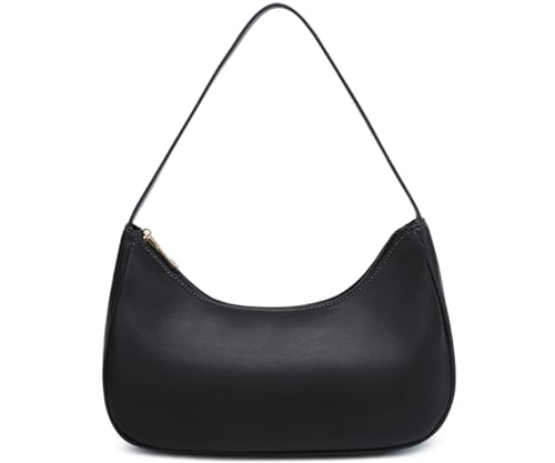 WSRYDJDL Fashion shoulder Bag for Women's Cute Hobo Tote Handbag Mini Clutch Underarm Purse for Daily Use/Work/Travel/Casual Outings (Black) - Image 1