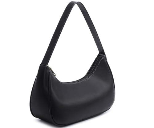 WSRYDJDL Fashion shoulder Bag for Women's Cute Hobo Tote Handbag Mini Clutch Underarm Purse for Daily Use/Work/Travel/Casual Outings (Black) - Image 2